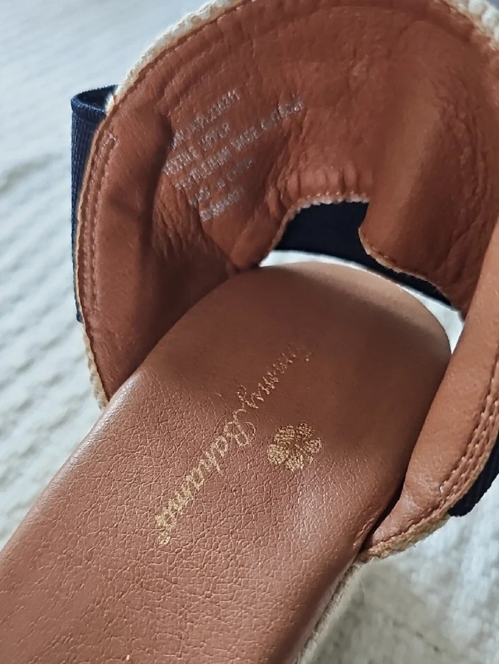 Women’s Navy Slingback Espadrille Flats